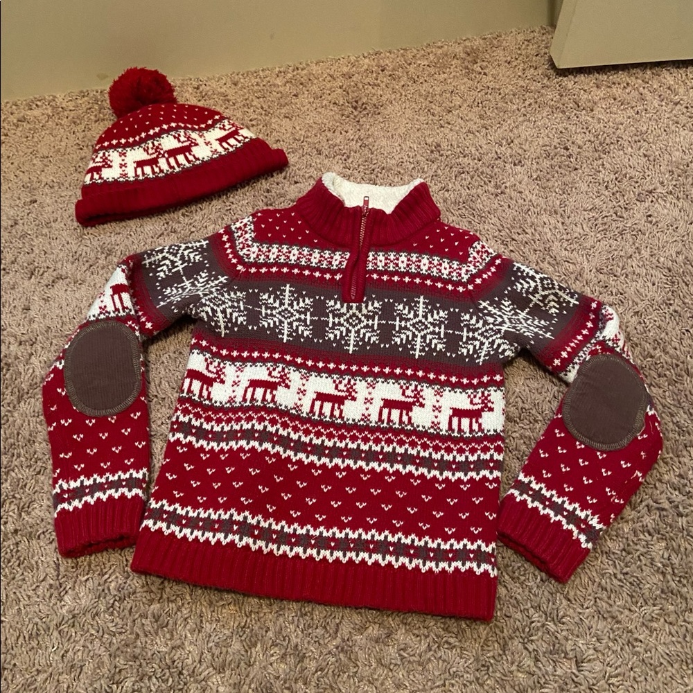Ministry of Rascals red/brown sweater. Size 5.